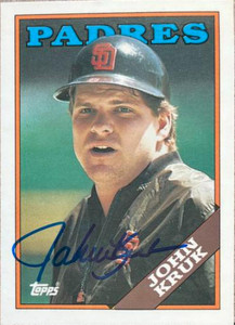 John Kruk Autographed 1988 Topps Tiffany #596