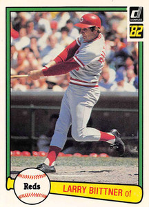 1982 Donruss #43 Larry Biittner VG Cincinnati Reds 