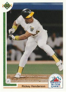 1991 Upper Deck Final Edition #86F Rickey Henderson AS NM-MT Oakland Athletics 