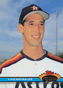 Luis Gonzalez autographed Baseball Card (Houston Astros) 1991 Donruss #690