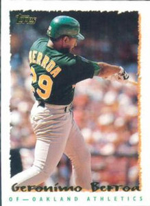 1995 Topps #187 Geronimo Berroa VG  Oakland Athletics 