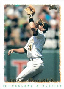 1995 Topps #281 Mike Bordick VG  Oakland Athletics 