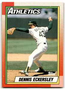 1990 Topps #670 Dennis Eckersley VG Oakland Athletics 