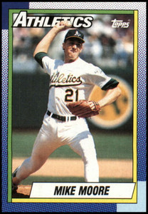 1990 Topps #175 Mike Moore VG Oakland Athletics 
