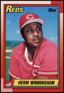 1990 Topps #94 Herm Winningham VG Cincinnati Reds 