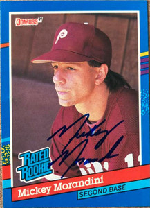 Mickey Morandini Autographed 1991 Donruss #44 Vintage Signature