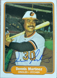 Dennis Martinez Autographed 1982 Fleer #170