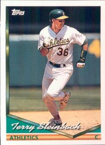 1994 Topps #610 Terry Steinbach VG Oakland Athletics 