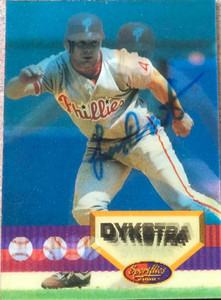 Lenny Dykstra Autographed 1994 Sportflics 2000 #1
