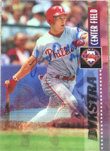 Lenny Dykstra Autographed 1995 Sportflix #42