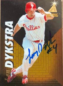Lenny Dykstra Autographed 1995 Zenith #68