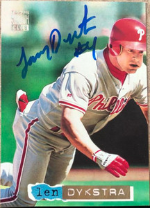 Lenny Dykstra Autographed 1994 Stadium Club Golden Rainbow #165