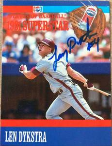 Lenny Dykstra Autographed 1991 Jumbo California Sunflower Seeds #9 at  's Sports Collectibles Store