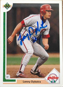 1991 Topps #345 Lenny Dykstra VG Philadelphia Phillies - Under the Radar  Sports