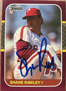 Shane Rawley Autographed 1987 Donruss Opening Day #159