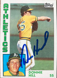 Donnie Hill Autographed 1984 Topps #265