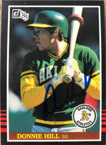 Donnie Hill Autographed 1985 Donruss #375