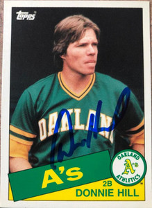 Donnie Hill Autographed 1985 Topps Traded #54T