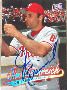 SOLD 87239 Jim Eisenreich Autographed 1997 Fleer Ultra #249