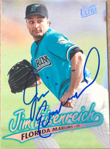 Jim Eisenreich Autographed 1997 Fleer Ultra #367 Florida Marlins Card