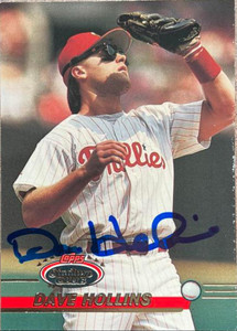 Dave Hollins Autographed 1993 Studio #158 - Under the Radar Sports