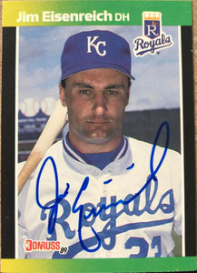 Jim Eisenreich Autographed 1989 Donruss Baseball's Best #306