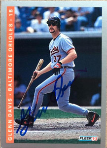 Glenn Davis Autographed 1993 Fleer #164