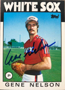 Gene Nelson Autographed 1986 Topps Tiffany #493 Chicago White Sox Card