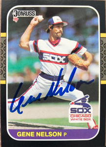 Gene Nelson Autographed 1987 Donruss #580
