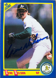 Gene Nelson Autographed 1990 Score #441