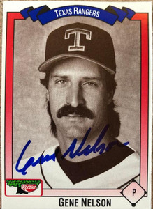 Gene Nelson Autographed 1993 Keebler All-Time Texas Rangers #416 Gene Nelson Autographed 1993 Keebler All-Time Texas Rangers #416