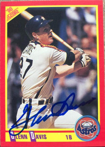 Glenn Davis Autographed 1990 Score #272