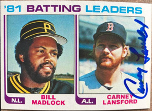 Carney Lansford Autographed 1982 Topps #161