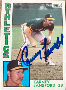 Carney Lansford Autographed 1985 Topps #422 - Under the Radar Sports