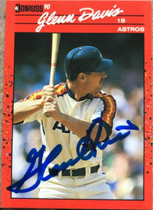 Glenn Davis Autographed 1990 Donruss #118
