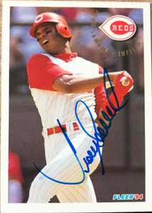 Juan Samuel Autographed 1994 Fleer #426