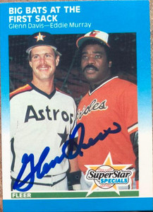 Glenn Davis Autographed 1987 Fleer #636