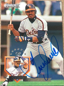 Juan Samuel Autographed 1995 Donruss #506 Detroit Tigers Card