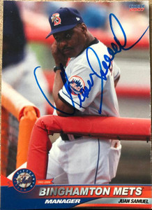 Juan Samuel Autographed 2006 Choice Binghamton Mets #27