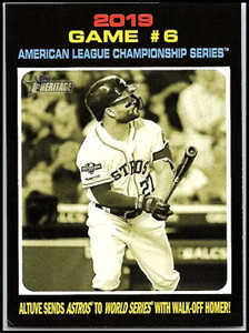 2020 Topps Heritage #200 Altuve Walk-off! NM-MT Houston Astros 