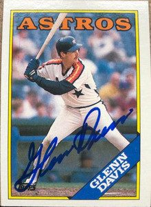 Glenn Davis Autographed 1988 Topps #430 Houston Astros Card