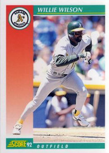 1991 Score #597 Willie McGee VG Oakland Athletics - Under the Radar Sports