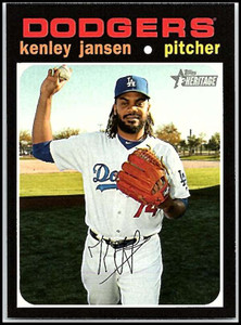 2020 Topps Heritage #36 Kenley Jansen NM-MT Los Angeles Dodgers 