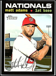 2020 Topps Heritage #48 Matt Adams NM-MT Washington Nationals 