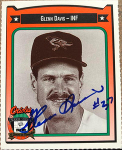 Glenn Davis Autographed 1991 Orioles Crown #496