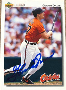 Glenn Davis Autographed 1992 Upper Deck #654