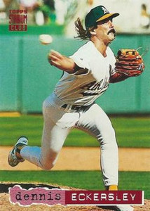 1994 Stadium Club #125 Dennis Eckersley VG Oakland Athletics 