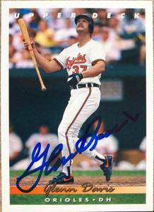 Glenn Davis Autographed 1993 Upper Deck #353