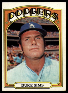 1972 Topps #63 Duke Sims VG Los Angeles Dodgers 