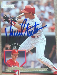 Kevin Stocker Autographed 1995 Donruss #291 Philadelphia Phillies Card